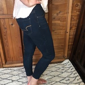 American Eagle Short Dark Denim Jeans